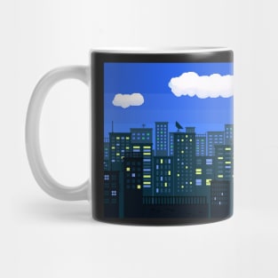 Night City Pixel Art Mug